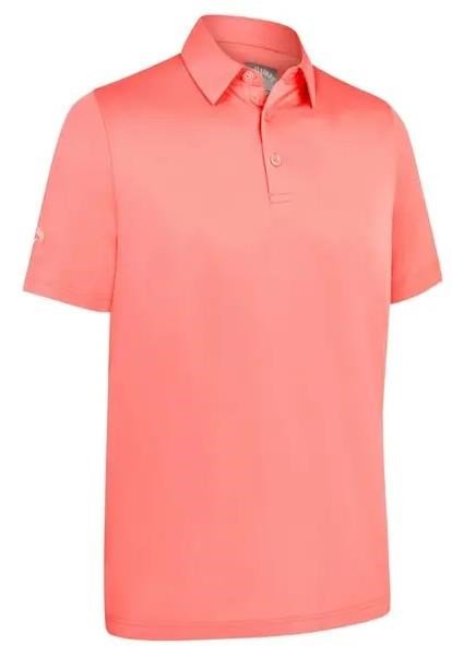 Callaway Swing Tech Tour Fit Solid herr polo, strawberry pink