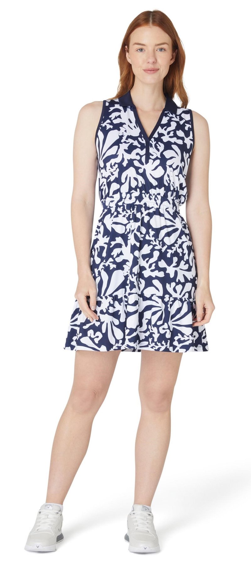 Callaway Abstract Floral damklänning, peacoat