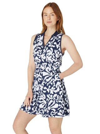 Callaway Abstract Floral damklänning, peacoat
