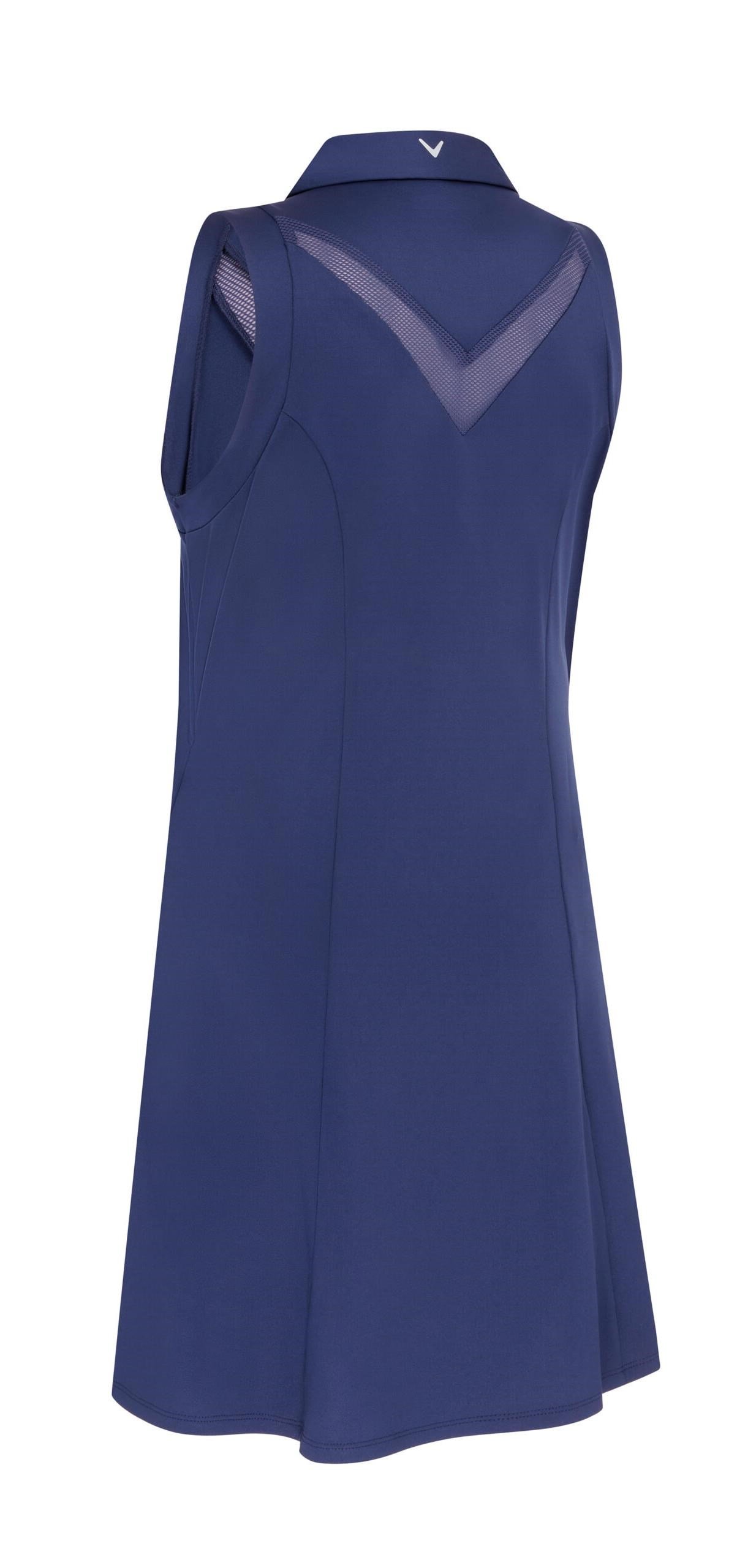 Callaway Flounce Dress with Mesh damklänning, peacoat
