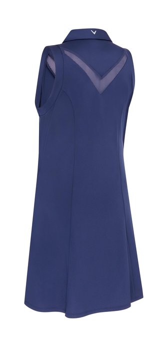 Callaway Flounce Dress with Mesh damklänning, peacoat