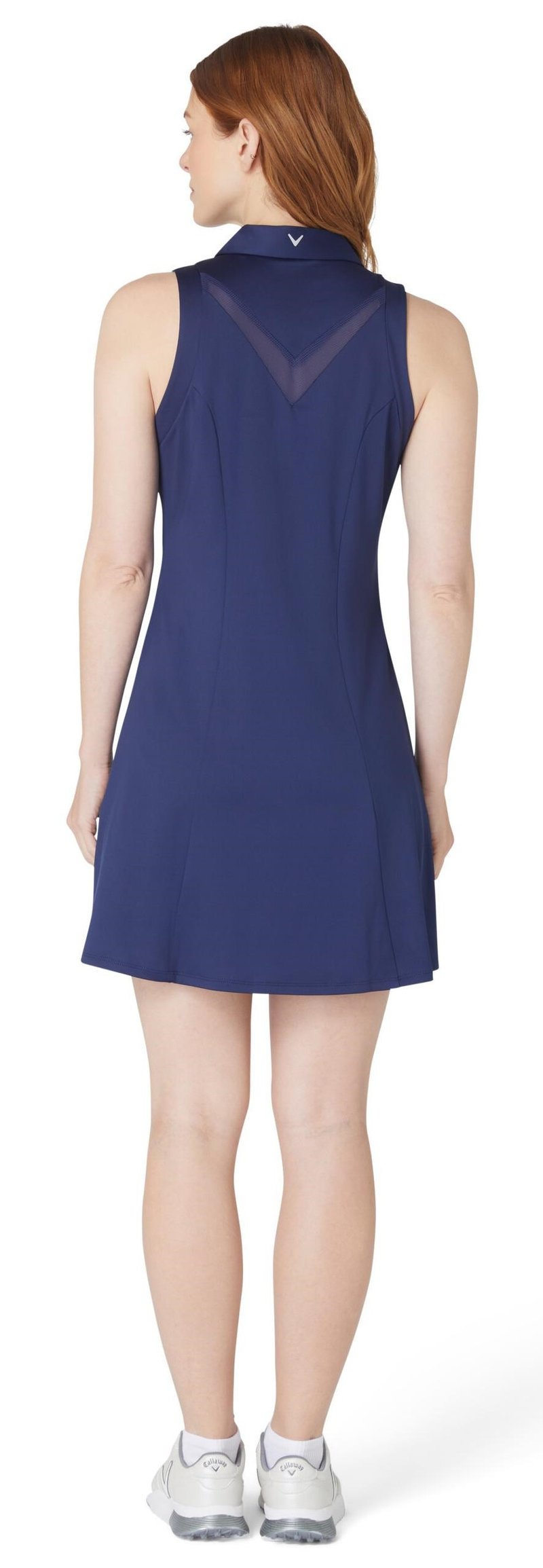 Callaway Flounce Dress with Mesh damklänning, peacoat