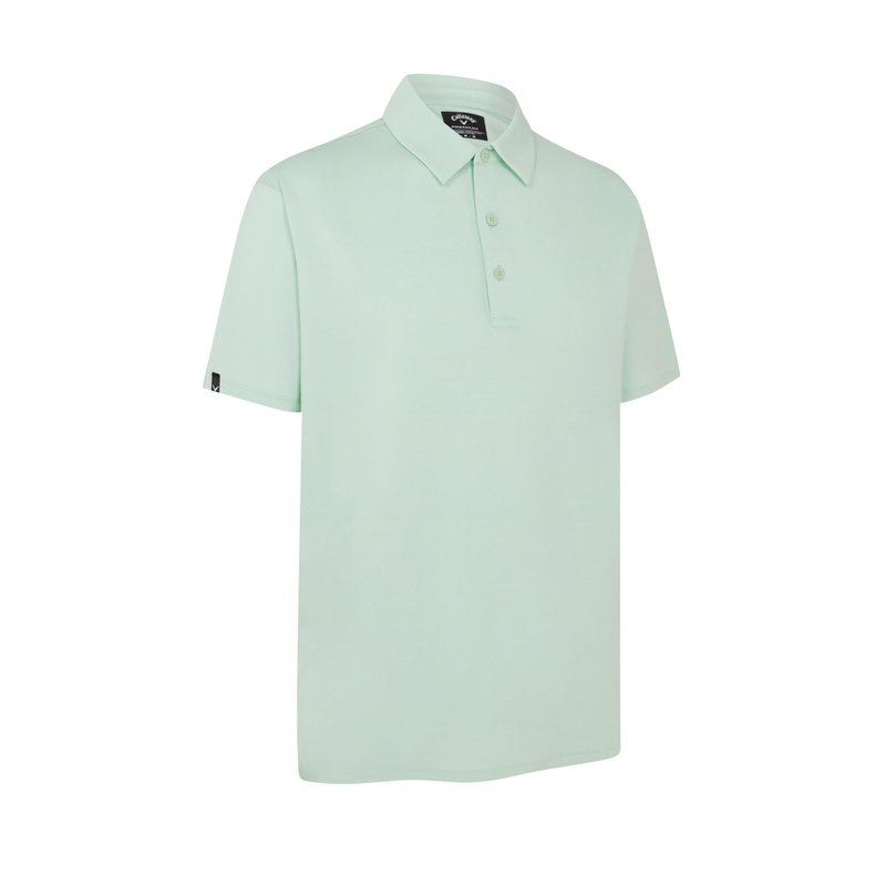 Callaway Premium Heathered herr polo, birds egg green heather