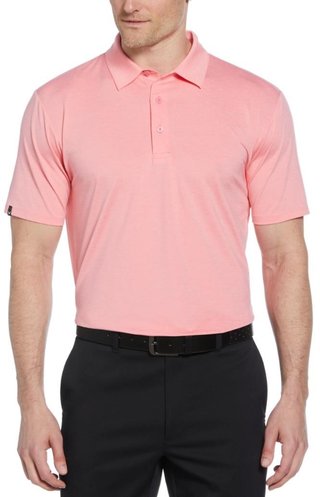 Callaway Premium Heathered herr polo, strawberry pink heather