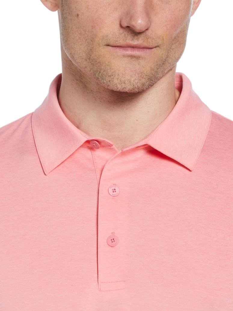 Callaway Premium Heathered herr polo, strawberry pink heather