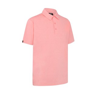 Callaway Premium Heathered herr polo, strawberry pink heather