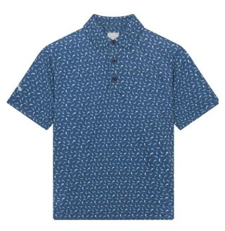 Callaway Dolphin Print junior polo, peacoat