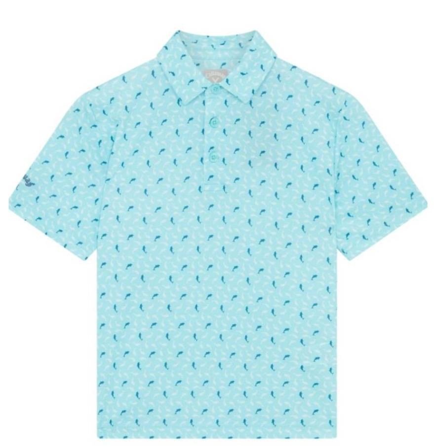 Callaway Dolphin Print junior polotröja, blue radiance