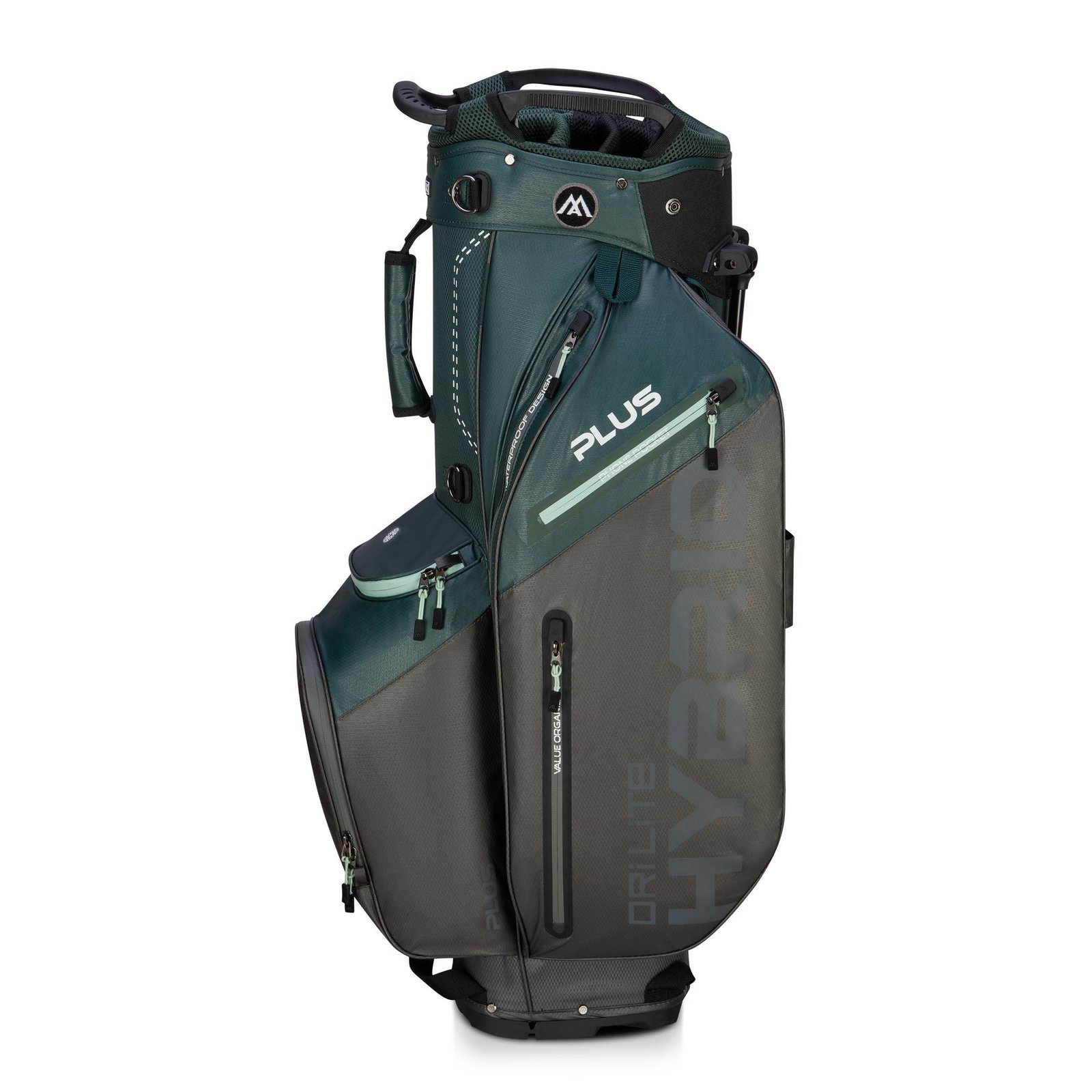 Big Max Dri Lite Hybrid Plus stand bag, forest green/charcoal