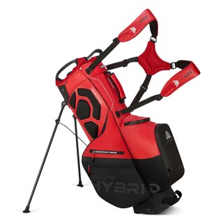 Big Max Dri Lite Hybrid Plus stand bag, röd/svart