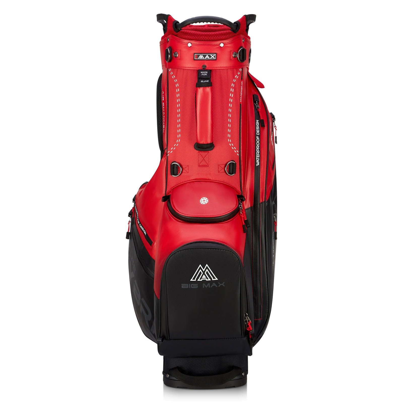 Big Max Dri Lite Hybrid Plus stand bag, röd/svart