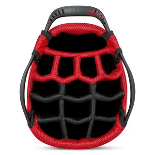 Big Max Dri Lite Hybrid Plus stand bag, röd/svart