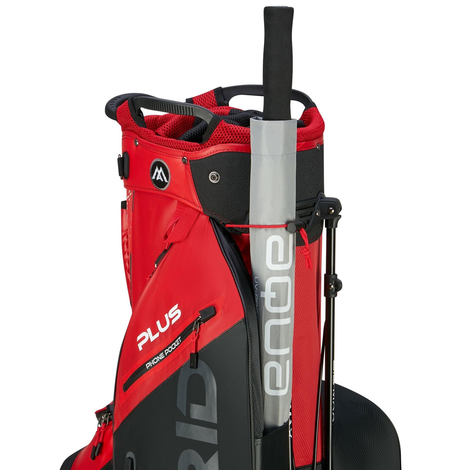 Big Max Dri Lite Hybrid Plus stand bag, röd/svart