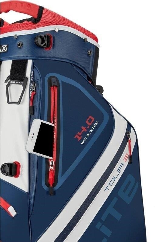 Big Max Dri Lite Hybrid Tour 2 stand bag, navy/red/white