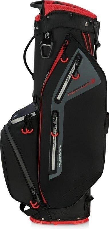 Big Max Dri Lite Feather 2 stand bag, black/red