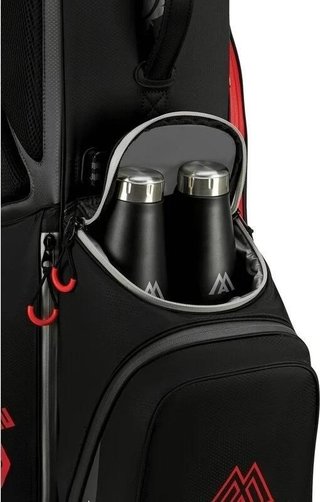 Big Max Dri Lite Feather 2 stand bag, black/red