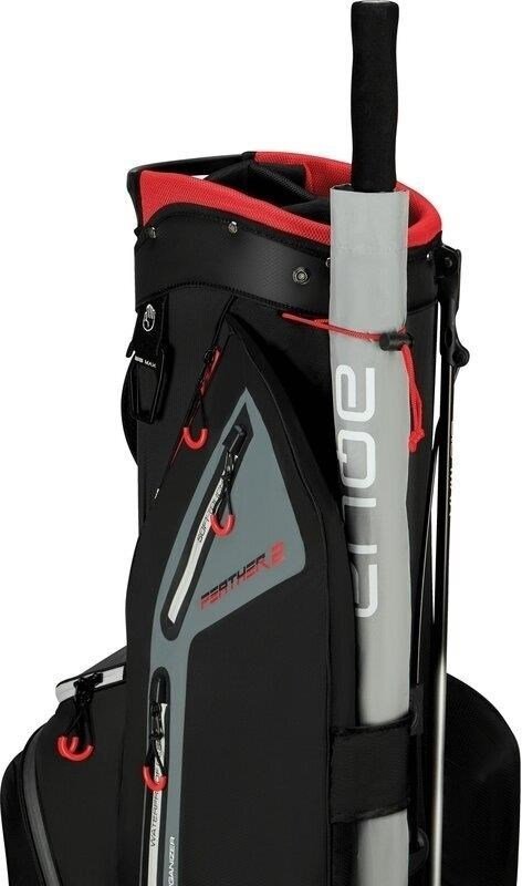 Big Max Dri Lite Feather 2 stand bag, black/red