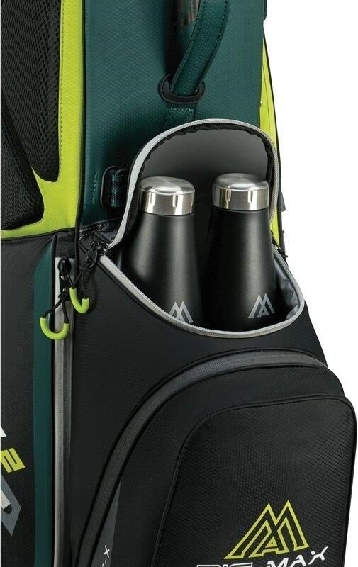 Big Max Dri Lite Feather 2 stand bag, forest green/black/lime