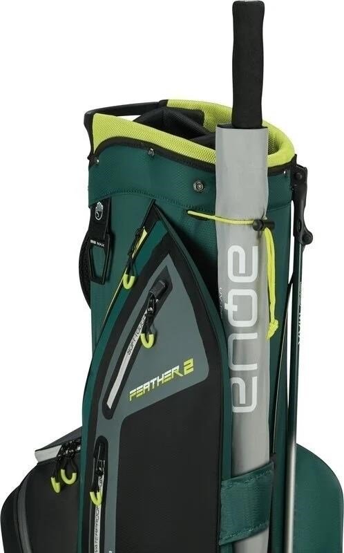 Big Max Dri Lite Feather 2 stand bag, forest green/black/lime
