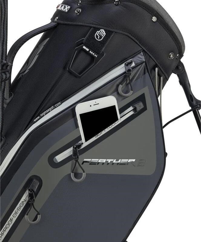 Big Max Dri Lite Feather 2 stand bag, grey/black