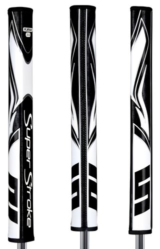 SuperStroke Zenergy Flatso 2.0 putter grip, svart/vit