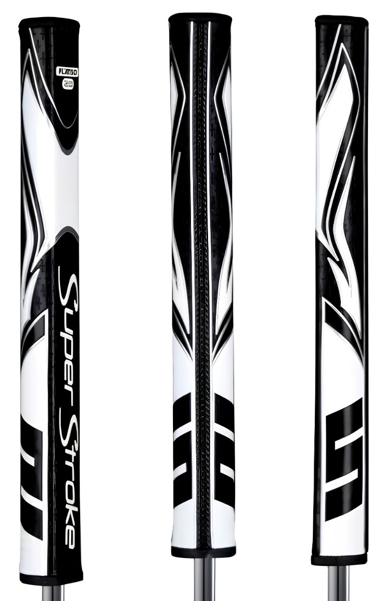 SuperStroke Zenergy Flatso 2.0 putter grip, svart/vit