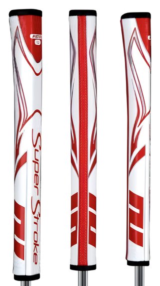 SuperStroke SuperStroke Zenergy Pistol GT 1.0 putter grip, white/red