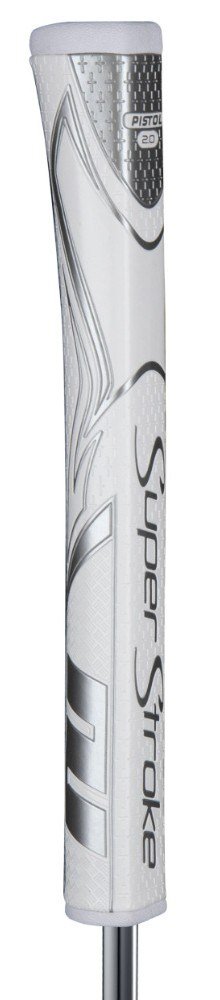 SuperStroke Zenergy Pistol GT 2.0 putter grip, vit/silver