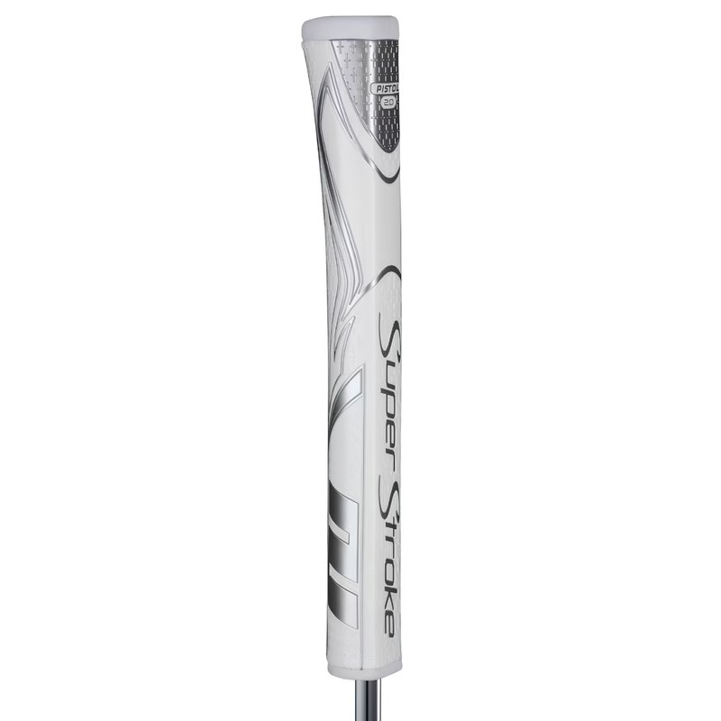 SuperStroke Zenergy Pistol GT 2.0 putter grip, vit/silver