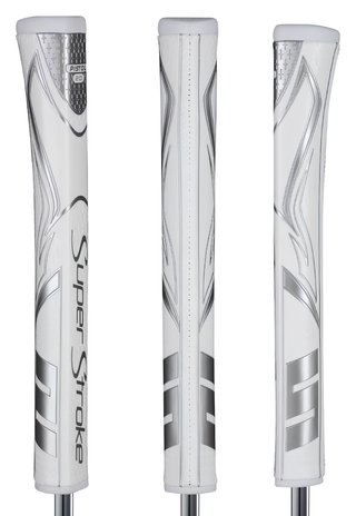 SuperStroke Zenergy Pistol GT 2.0 putter grip, vit/silver