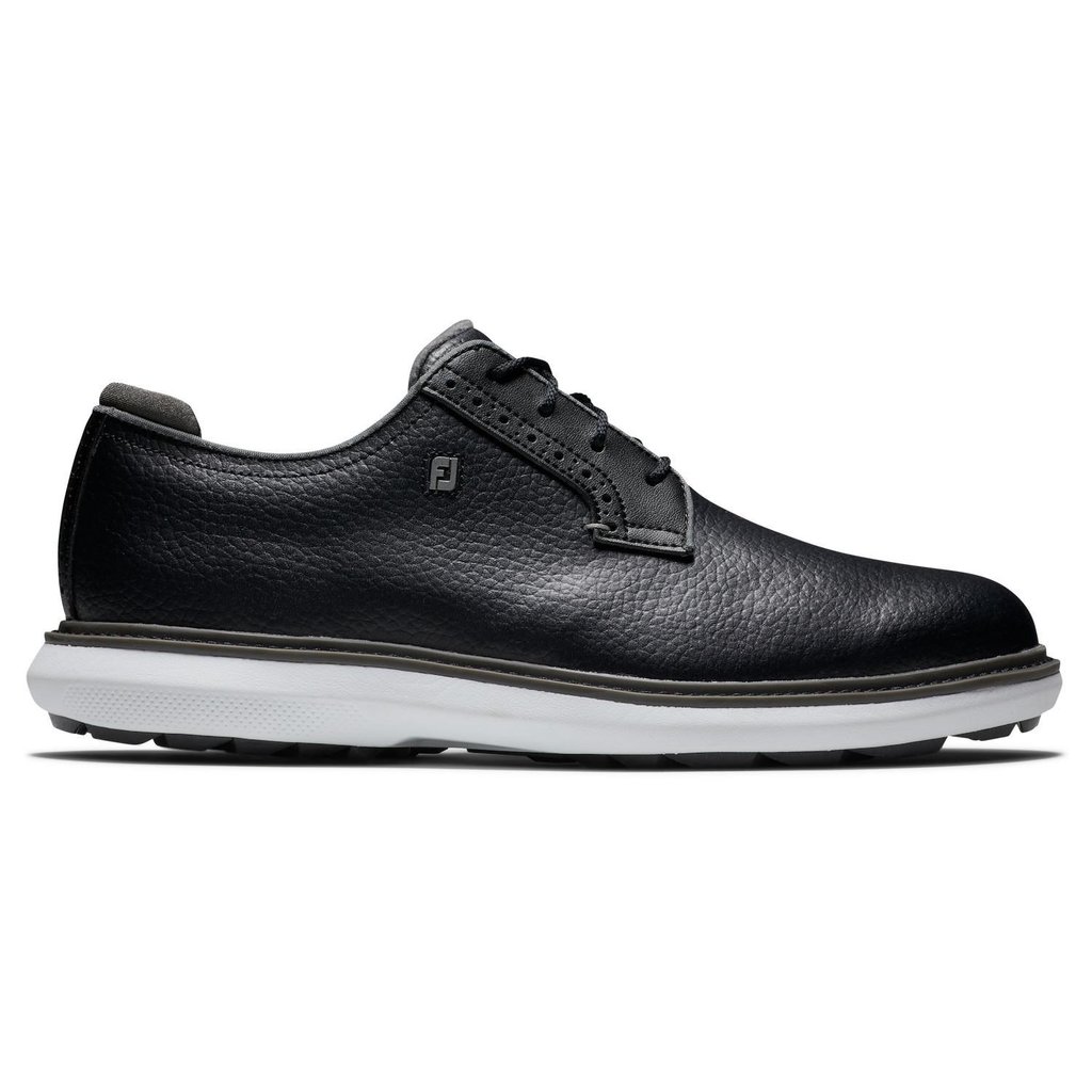FootJoy Traditions Blucher herr golfsko, svart/grå/vit blucher