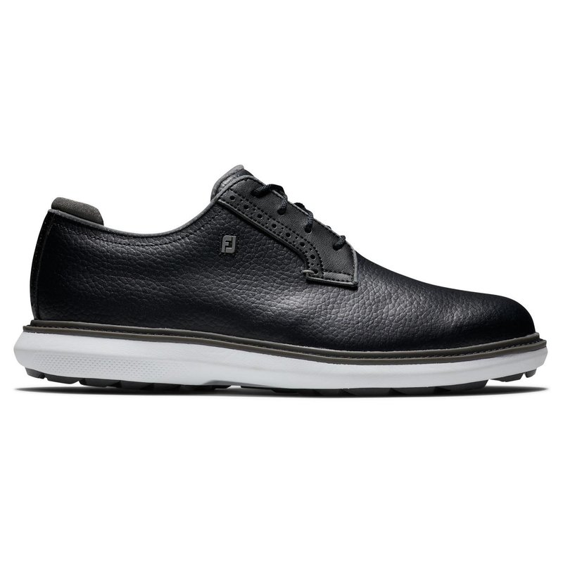 FootJoy Traditions Blucher herr golfsko, svart/grå/vit blucher