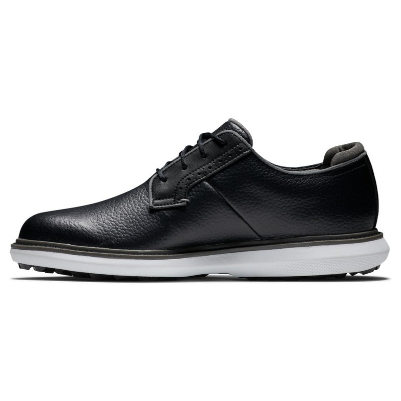 FootJoy Traditions Blucher herr golfsko, svart/grå/vit blucher