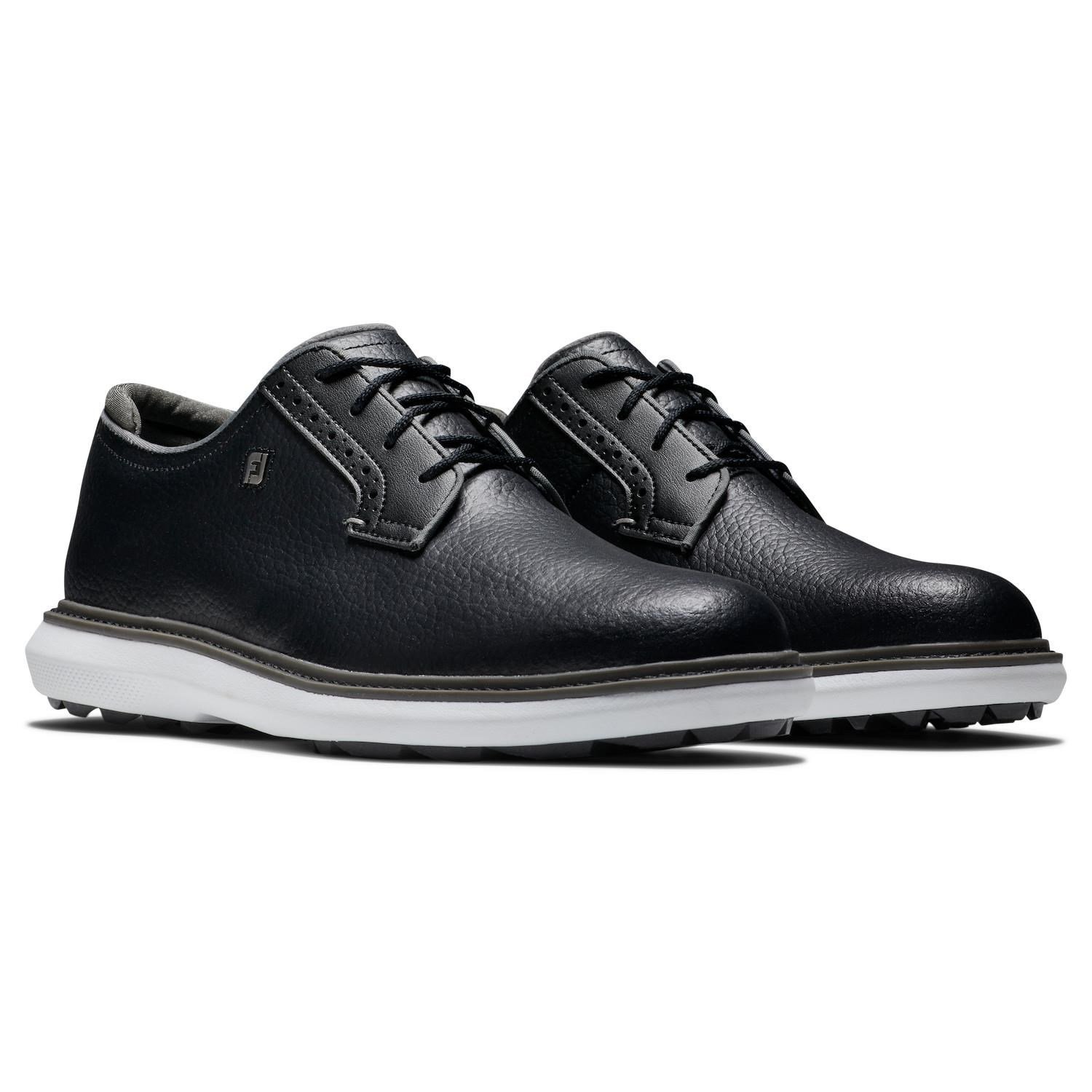 FootJoy Traditions Blucher herr golfsko, svart/grå/vit blucher
