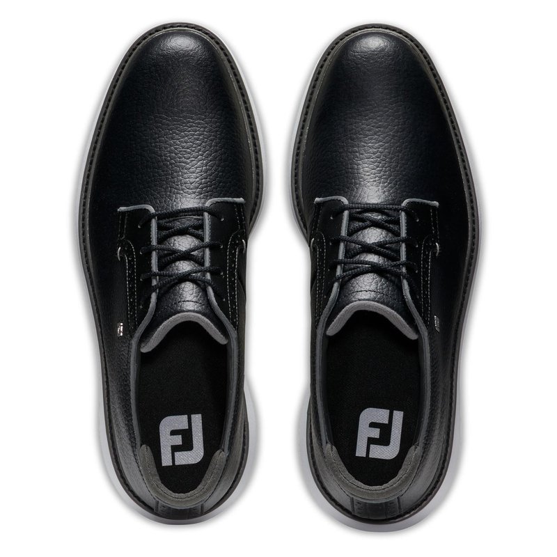 FootJoy Traditions Blucher herr golfsko, svart/grå/vit blucher