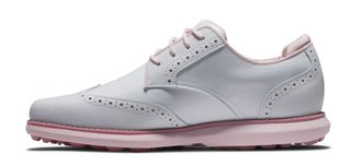 FootJoy FootJoy Traditions Spikeless damgolfsko, vit/rosa