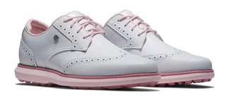 FootJoy FootJoy Traditions Spikeless damgolfsko, vit/rosa