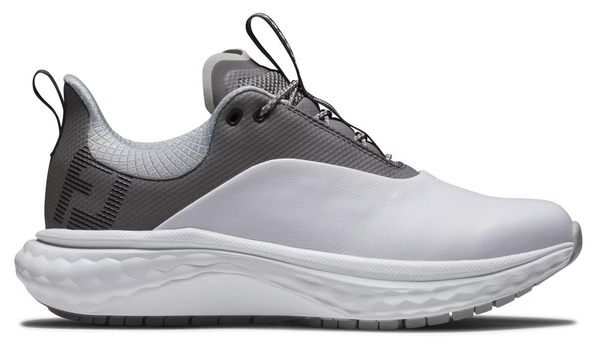 FootJoy Quantum Leather dam golfskor, vit/grå