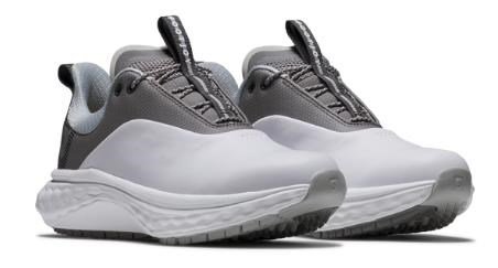 FootJoy Quantum Leather dam golfskor, vit/grå