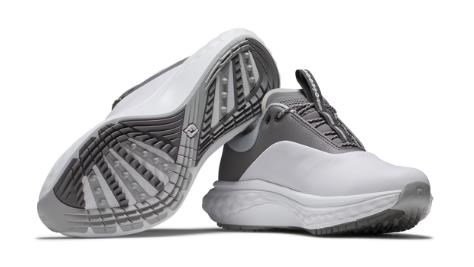 FootJoy Quantum Leather dam golfskor, vit/grå