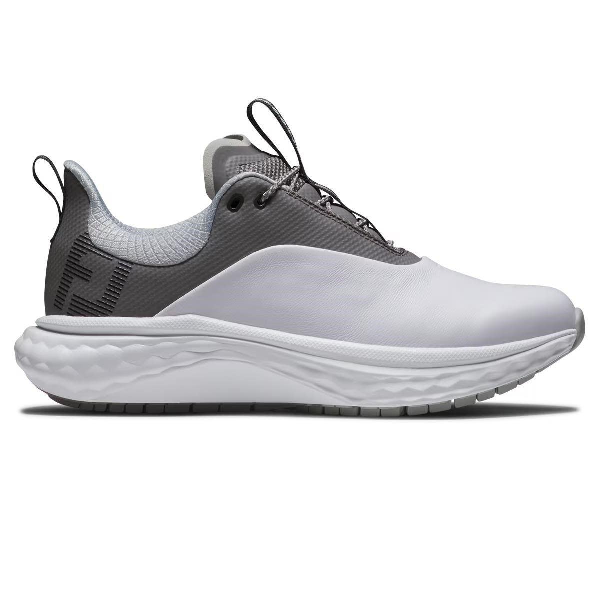 FootJoy Quantum Leather dam golfskor, vit/grå