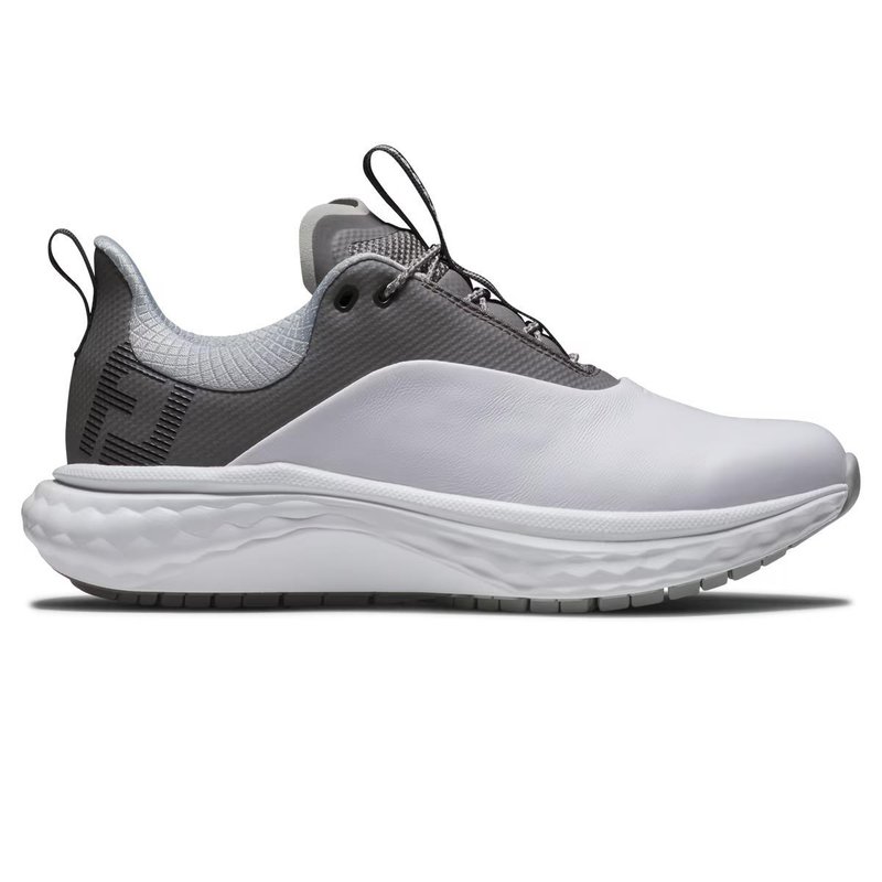 FootJoy Quantum Leather dam golfskor, vit/grå