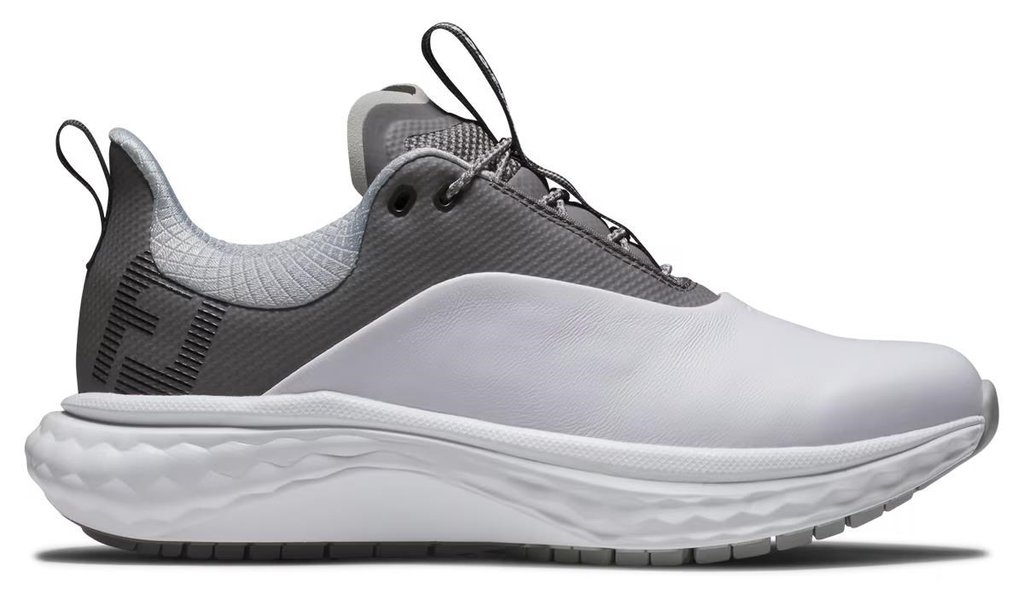 FootJoy Quantum Leather dam golfskor, vit/grå