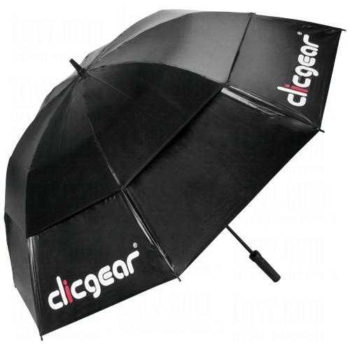 Clicgear Double Canopy golfparaply 68", svart