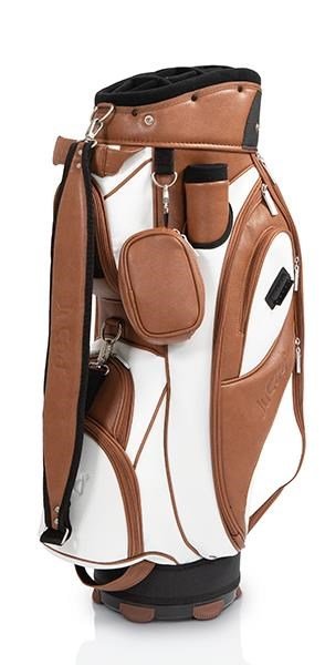 JuCad Style cart bag, brun/vit
