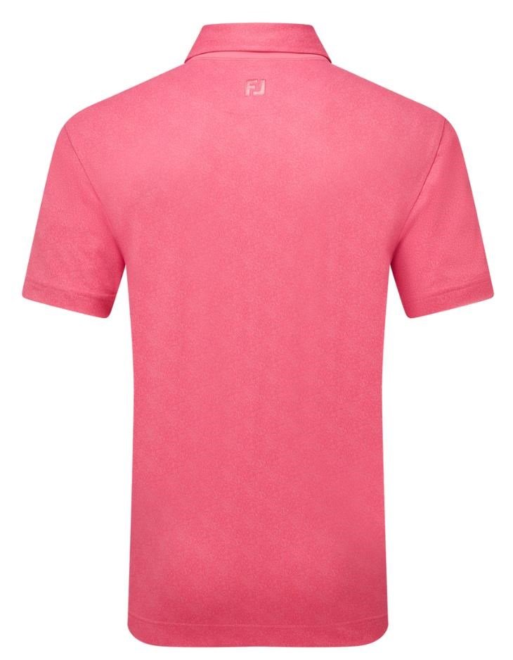 FootJoy Speckle Print Pique herr polo, pink lemonade