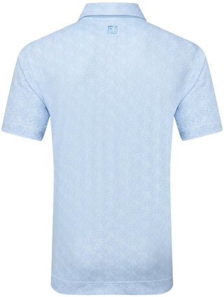 FootJoy Speckle Print Pique herr polo, blue jay/white