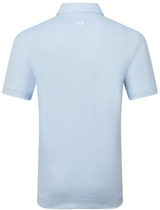 FootJoy Etched Texture Print Lisle herr polo, skyway