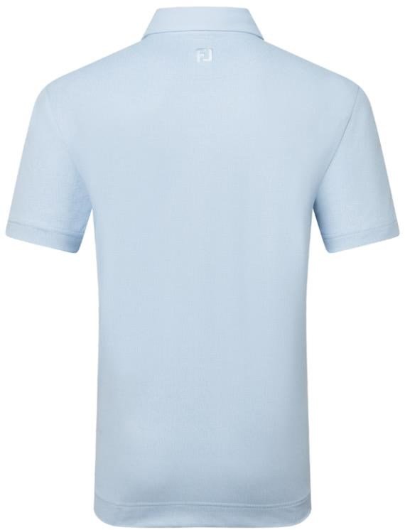 FootJoy Etched Texture Print Lisle herr polo, skyway