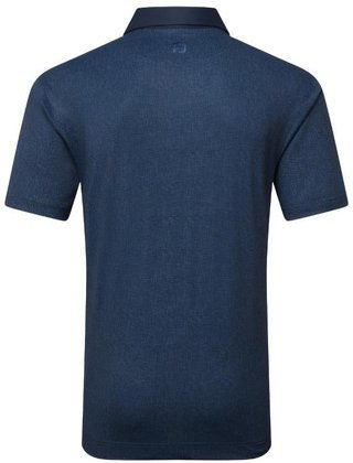 FootJoy Etched Texture Print Lisle herr polo, navy